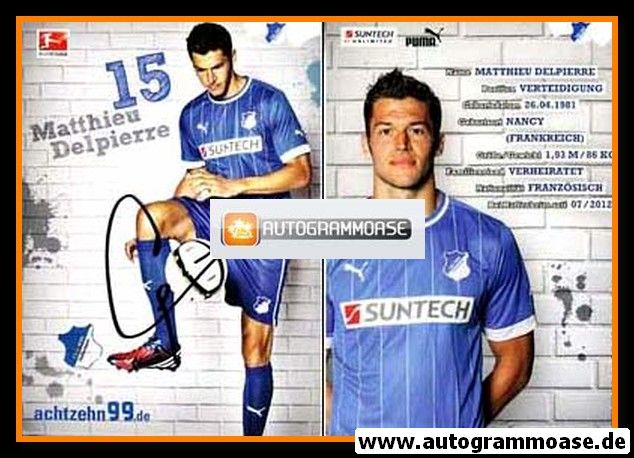 Autogramm Fussball | TSG 1899 Hoffenheim | 2012 | Matthieu DELPIERRE