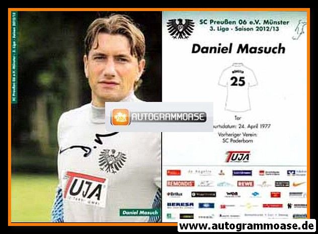 Autogramm Fussball | Preussen Münster | 2012 | Daniel MASUCH