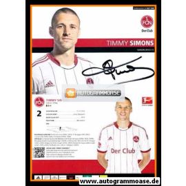 Autogramm Fussball | 1. FC Nürnberg | 2012 | Timmy SIMONS