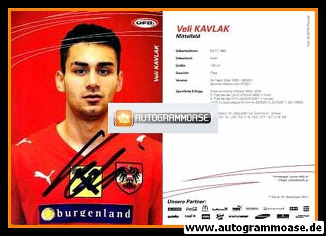 Autogramm Fussball | Österreich | 2011 | Veli KAVLAK