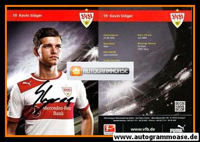Autogramm Fussball | VfB Stuttgart | 2012 | Kevin STÖGER