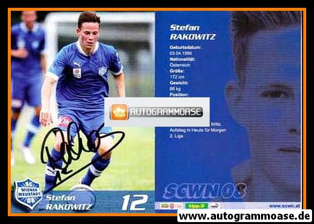 Autogramm Fussball | SC Wiener Neustadt | 2010er | Stefan RAKOWITZ
