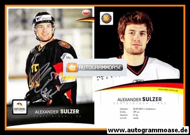 Autogramm Eishockey | DEB Nationalteam | 2000er City-Press | Alexander SULZER