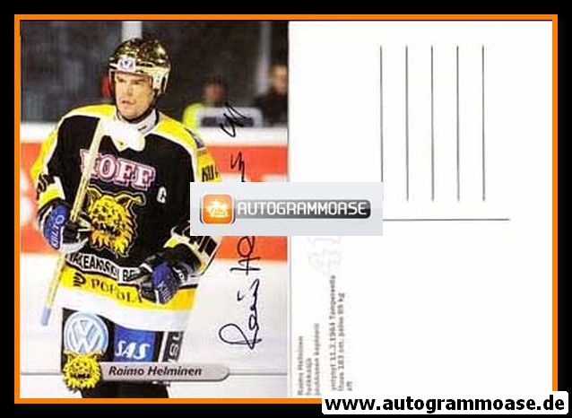 Autogramm Eishockey | Finnland | 2000er | Raimo HELMINEN