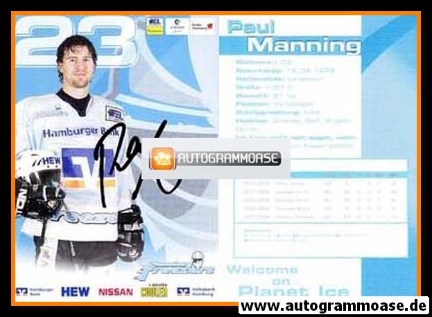 Autogramm Eishockey | Hamburg Freezers | 2004 | Paul MANNING