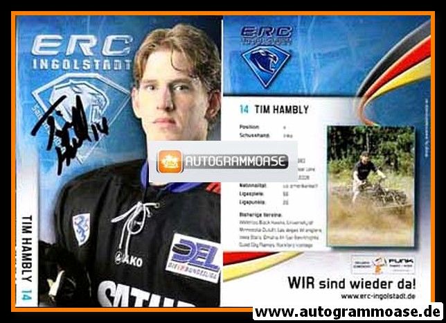 Autogramm Eishockey | ERC Ingolstadt | 2010 | Tim HAMBLY