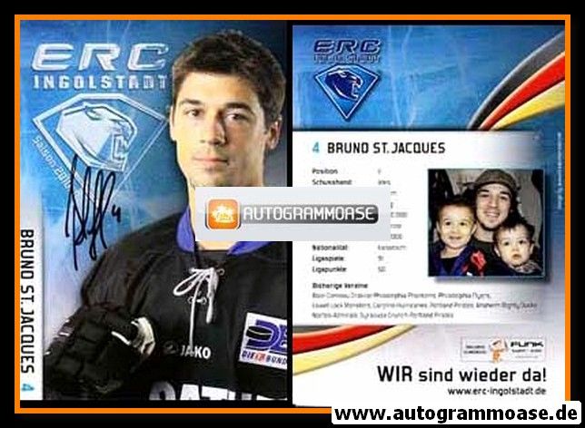Autogramm Eishockey | ERC Ingolstadt | 2010 | Bruno ST. JACQUES