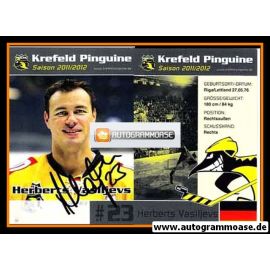 Autogramm Eishockey | Krefeld Pinguine | 2011 | Herberts VASILJEVS