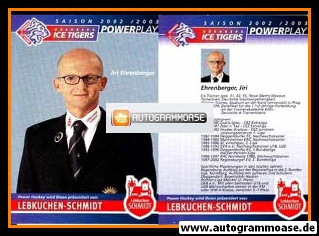 AK Eishockey | Nürnberg Ice Tigers | 2002 | Jiri EHRENBERGER