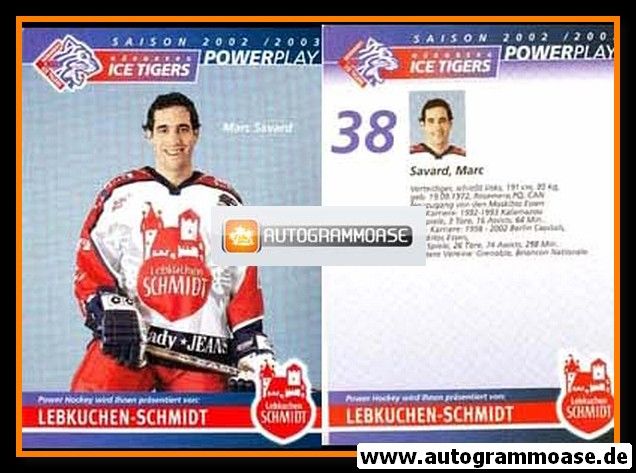 AK Eishockey | Nürnberg Ice Tigers | 2002 | Marc SAVARD