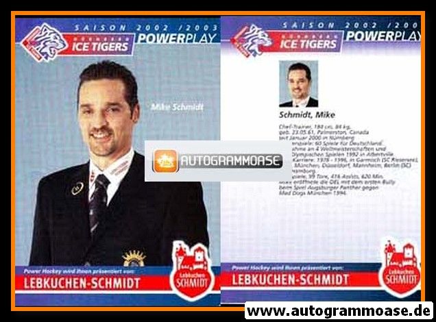 AK Eishockey | Nürnberg Ice Tigers | 2002 | Mike SCHMIDT