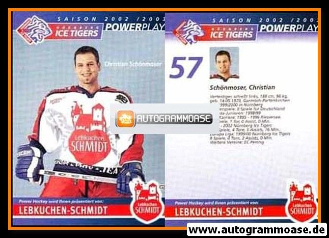 AK Eishockey | Nürnberg Ice Tigers | 2002 | Christian SCHÖNMOSER
