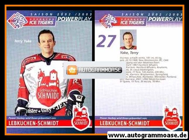 AK Eishockey | Nürnberg Ice Tigers | 2002 | Terry YAKE