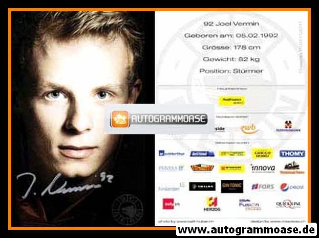 Autogramm Eishockey | SC Bern | 2010 | Joel VERMIN