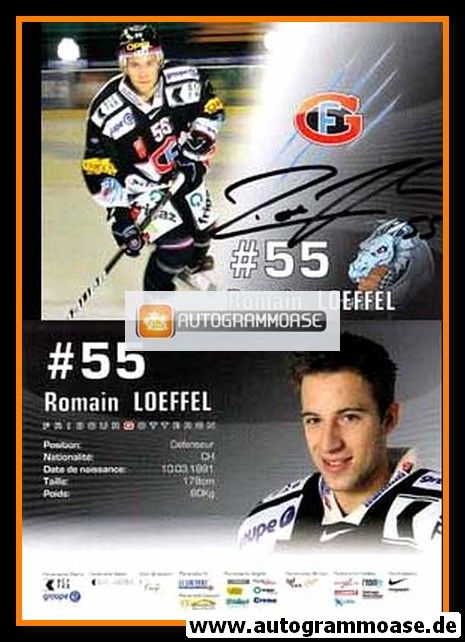Autogramm Eishockey | HC Fribourg-Gotteron | 2010 | Romain LOEFFEL