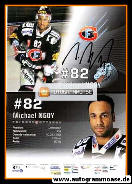 Autogramm Eishockey | HC Fribourg-Gotteron | 2010 | Michael NGOY