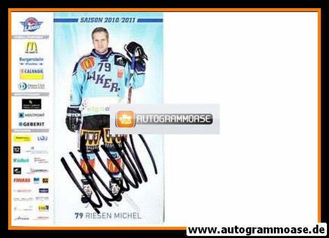 Autogramm Eishockey | SCRJ Lakers | 2010 | Riesen MICHEL