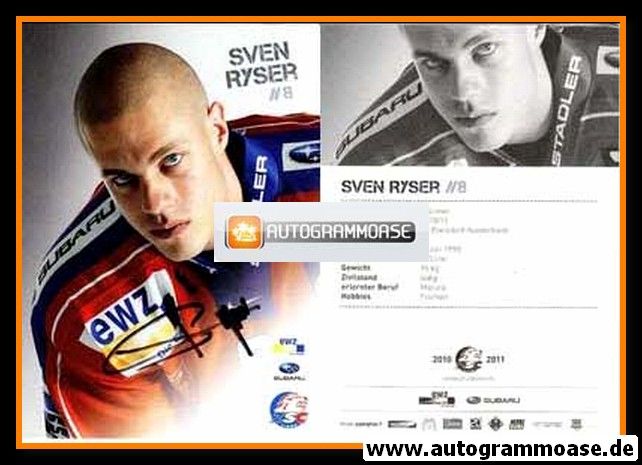 Autogramm Eishockey | ZSC Lions Zürich | 2010 | Sven RYSER