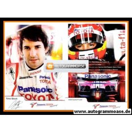 Autogramm Formel 1 | Timo GLOCK | 2000er Druck (Portrait Toyota)