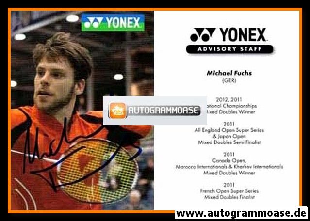 Autogramm Badminton | Michael FUCHS | 2012 (Yonex)