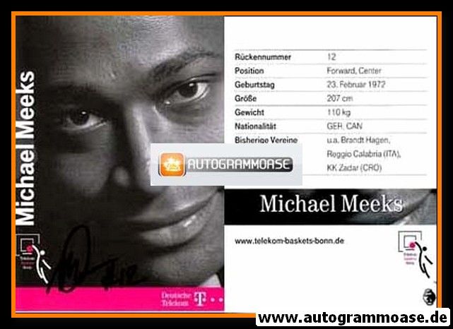 Autogramm Basketball | Telekom Baskets Bonn | 2005 | Michael MEEKS