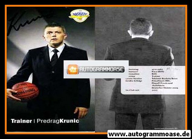 Autogramm Basketball | EWE Baskets Oldenburg | 2009 | Predrag KRUNIC