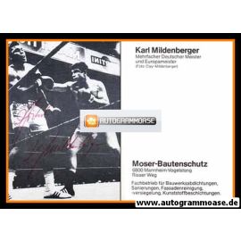 Autogramm Boxen | Karl MILDENBERGER | 1970er (Kampfszene SW Muhammad Ali) Moser
