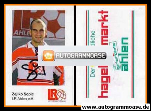 Autogramm Fussball | Rot Weiss Ahlen | 2000 | Zejlko SOPIC