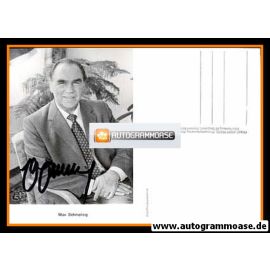 Autogramm Boxen | Max SCHMELING | 1990er (Portrait SW) Rüdel