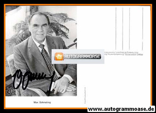 Autogramm Boxen | Max SCHMELING | 1990er (Portrait SW) Rüdel