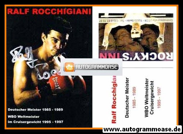 Autogramm Boxen | Ralf ROCCHIGIANI | 1990er (Portrait Color) Rocky´s Inn