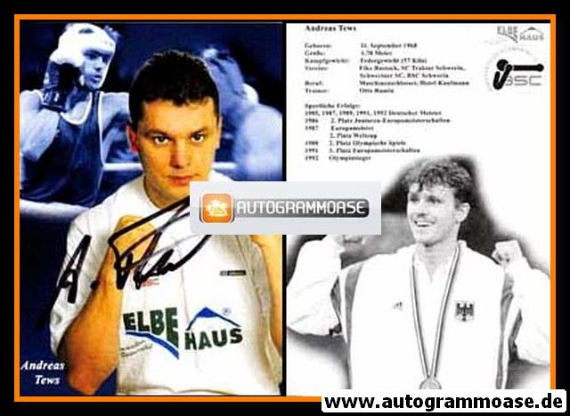 Autogramm Boxen | Andreas TEWS | 1992 (BSC Schwerin) OS-Gold