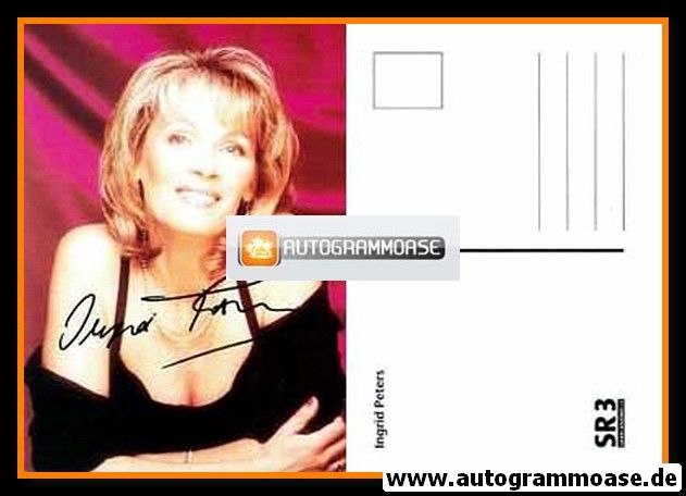 Autogramm Schlager | Ingrid PETERS | 2000er (SR3 Saarlandwelle)