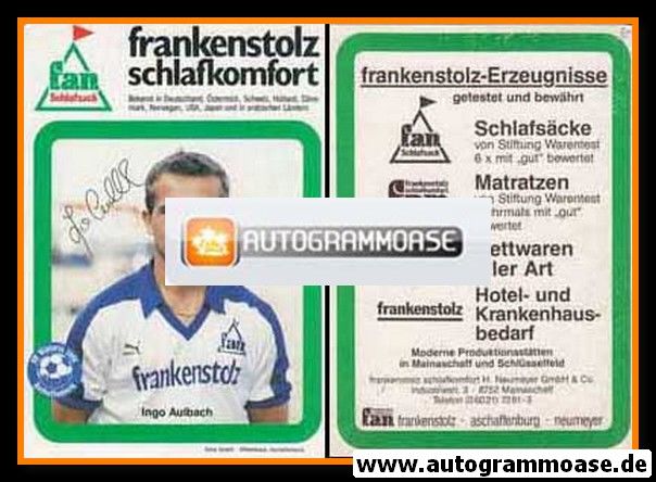 Autogramm Fussball | SV Viktoria 1901 Aschaffenburg | 1985 | Ingo AULBACH