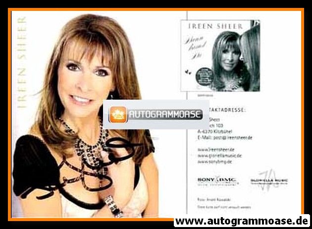 Autogramm Schlager | Ireen SHEER | 2008 "Dann Kamst Du" (Portrait Color Sony)