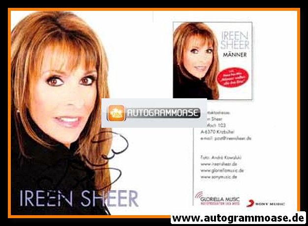 Autogramm Schlager | Ireen SHEER | 2010 "Männer" (Sony)