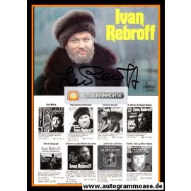 Autogramm Klassik | Ivan REBROFF | 1988 "Zauber Einer Grossen Stimme" (Portrait Color Elisar)