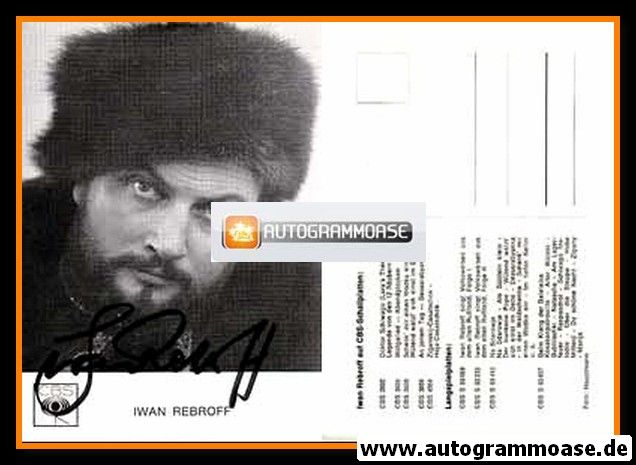 Autogramm Klassik | Ivan REBROFF | 1969 "Beim Klang Der Balalaika" (Portrait SW CBS)
