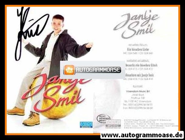 Autogramm Schlager | Jantje SMIT | 2000 "Ein Bisschen Liebe" (Portrait Color Koch)