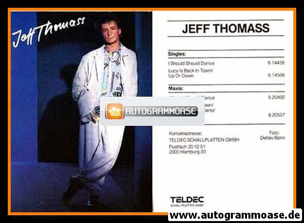 AK Pop | Jeff THOMASS | 1985 "I Should Should Dance"