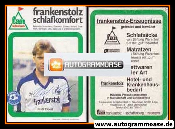 Autogramm Fussball | SV Viktoria 1901 Aschaffenburg | 1985 | Rudi ELBERT