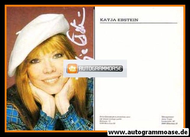 Autogramm Schlager | Katja EBSTEIN | 1980er (Portrait Color) Cat Music 1