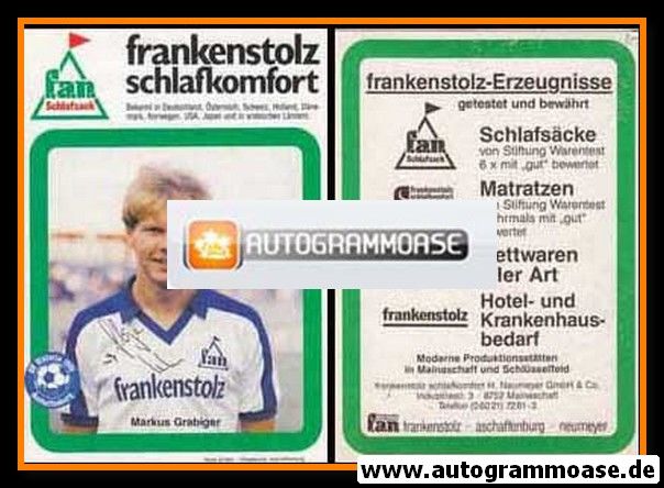 Autogramm Fussball | SV Viktoria 1901 Aschaffenburg | 1985 | Markus GRABIGER