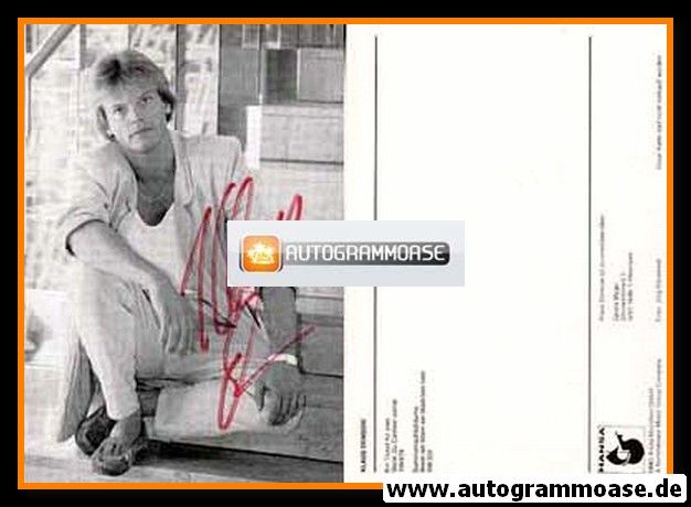 Autogramm Schlager | Klaus DENSOW | 1988 "Ein Ticket Für Zwei" (Portrait Color BMG)