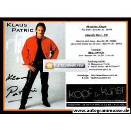 Autogramm Schlager | Klaus PATRIC | 2000 "Für Dich" (Portrait Color)