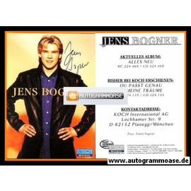 Autogramm Schlager | Jens BOGNER | 2000 "Alles Neu"