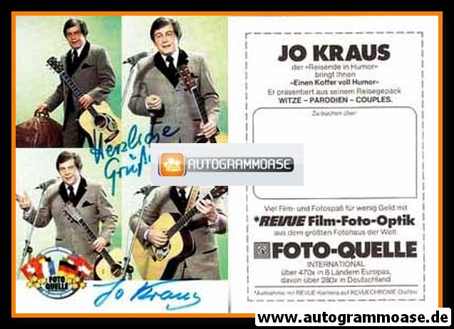 Autogramm Comedy | Jo KRAUS | 1980er (Collage Color) Foto-Quelle