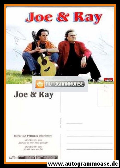 Autogramme Schlager | JOE & RAY | 1998 "Ich Will Mehr Von Dir"