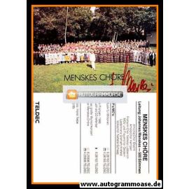 Autogramm Dirigent | Johannes MENSKES | 1985 Chor "Musik Für Millionen"
