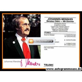 Autogramm Dirigent | Johannes MENSKES | 1985 "Musik Für Millionen"